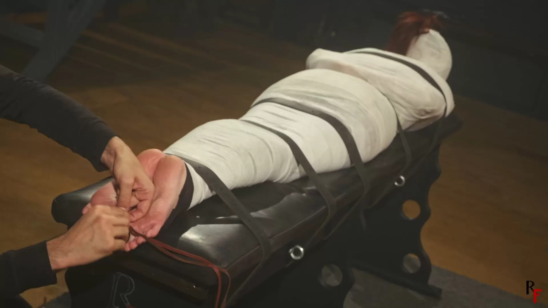 RFStudioProduction – Daria – Complete Bandage Mummification with Barefoot Tick.webp