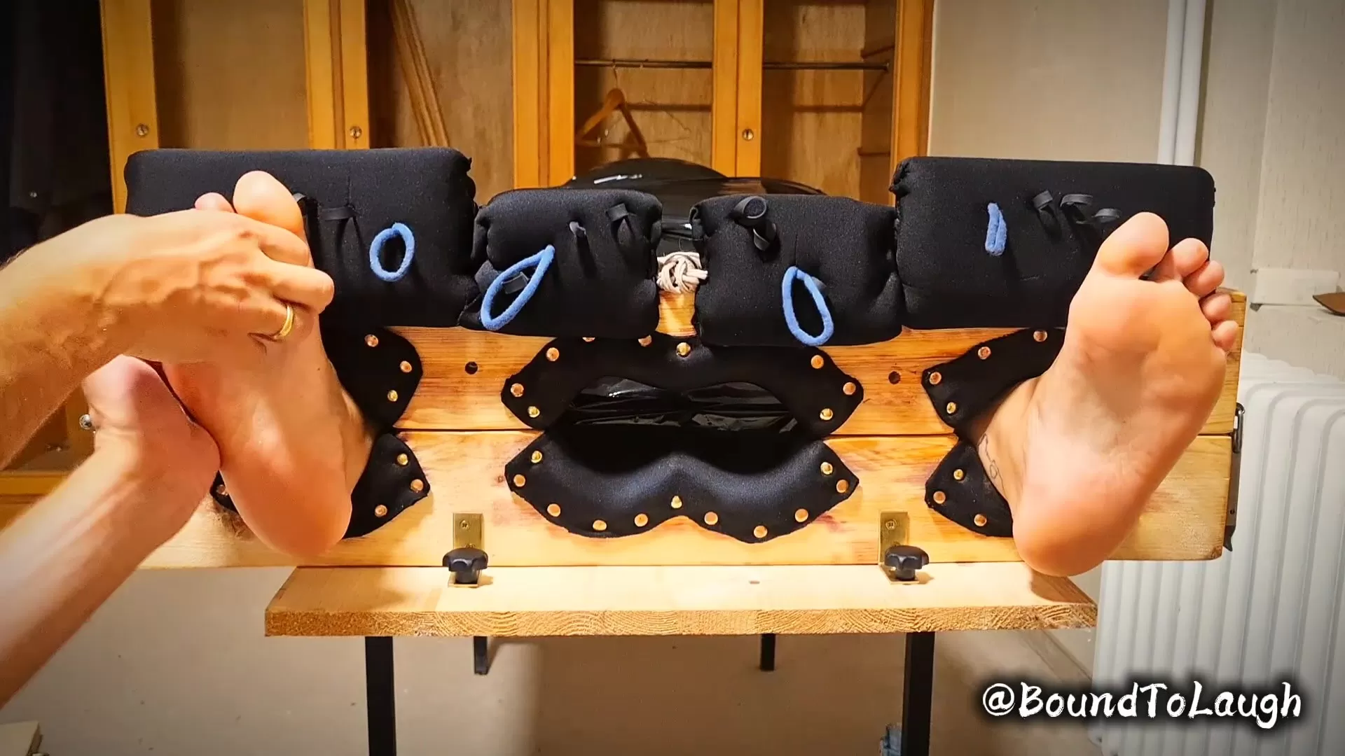 BoundToLaugh – Gagged, Blindfolded, and Mummified — Completely Helpless for Fo.webp