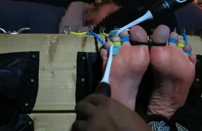 StuckInTheStocks – Samantha’s Tiny Toes Tickled!