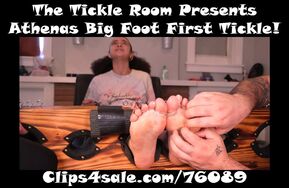 TheTickleRoom   Athenas Big Foot First Tickle