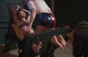 RussianFetish – Olivia tickles her friend Paloma while their feet get licked