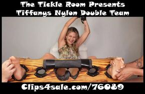TheTickleRoom   Tiffanys Nylon Double Team with Alyx