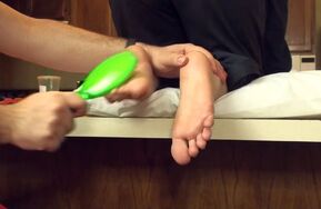 TheTickleRoom   Allisons Stoned Giggles Pt 2 Tip Toes and Counter Tickling